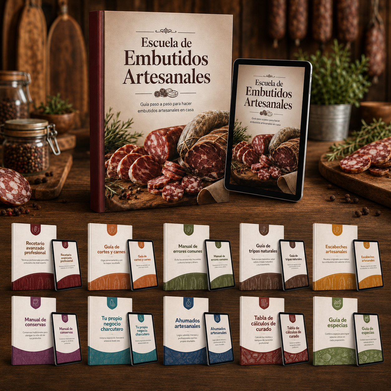 Manual Escuela de Embutidos Artesanales + 10 Bonos de Regalo