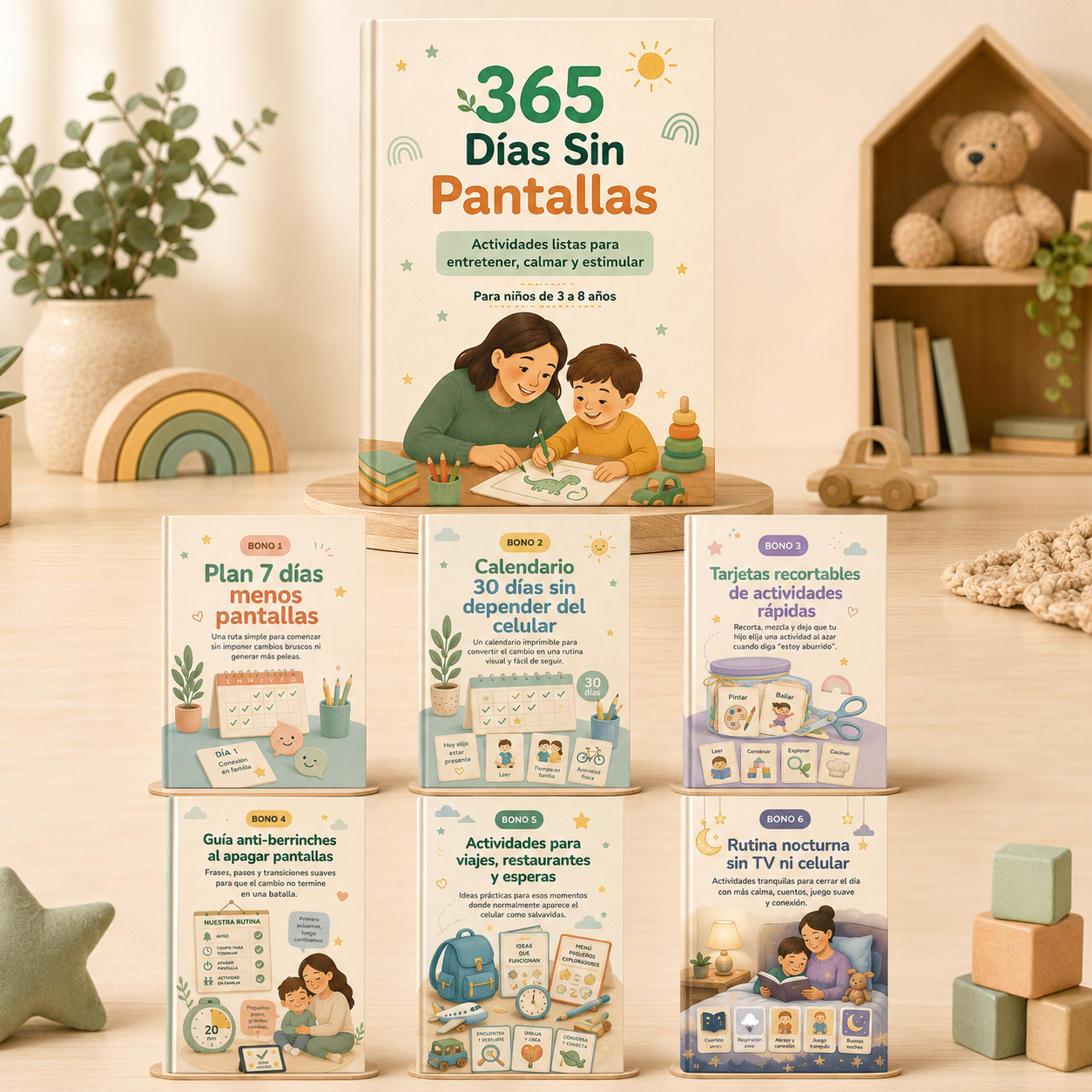 365 Días Sin Pantallas™ + 6 Bonos de Regalo