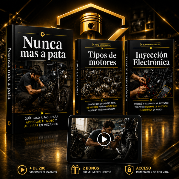 Nunca Mas a Pata Guia Paso a Paso para Arreglar Tu Moto +  Bonos GRATIS